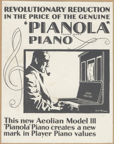 Companhia Eólica Pianolas, 1920s de Wilfred Fryer