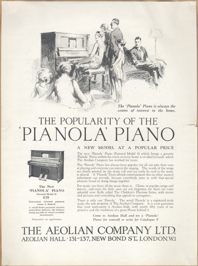 Companhia Eólica Pianolas, 1920s de Wilfred Fryer