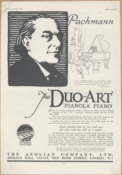 Companhia Eólica Pianolas, 1924 de Wilfred Fryer