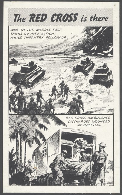 O anúncio da Cruz Vermelha em tempo de guerra, década de 1940 de Wilfred Fryer