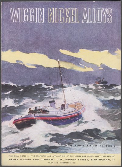 Wiggin Nickel Alloys, década de 1960 de Wilfred Fryer