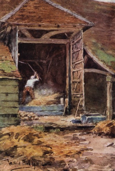 Old Abe, Flailing (litografia a cores) de Wilfrid Williams Ball