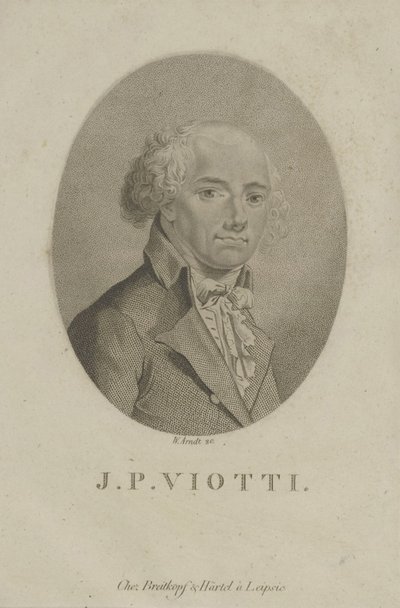 Retrato do compositor Giovanni Battista Viotti 1755-1824, c. 1800. de Wilhelm Arndt