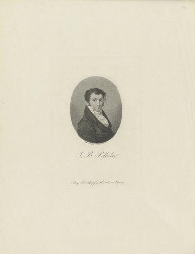 Retrato do violinista e compositor Giovanni Battista Polledro 1781-1853, c. 1810 de Wilhelm Arndt