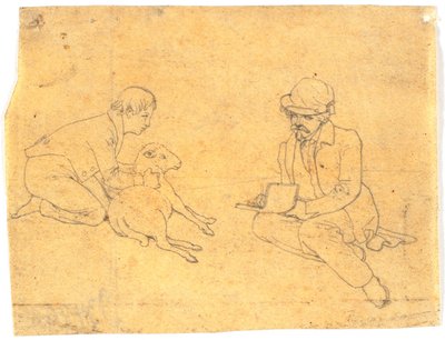 O cordeiro é desenhado de Wilhelm Bendz