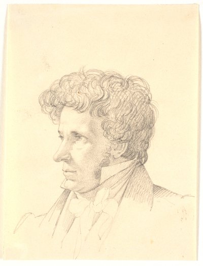 Retrato masculino. Perfil à esquerda de Wilhelm Bendz