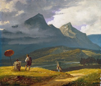 Paisagem montanhosa de Wilhelm Bendz