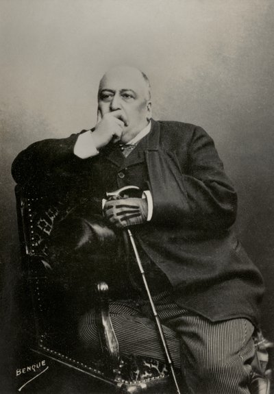 Retrato do escritor William Busnach (foto) de Wilhelm Benque