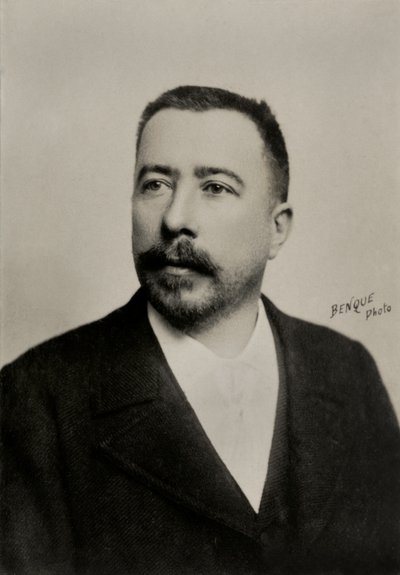 Retrato do compositor francês Georges Auguste Fragerolle (foto) de Wilhelm Benque