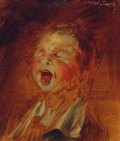 menino gritando de Wilhelm Busch