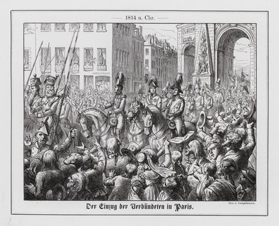 Entrada dos Aliados em Paris de Wilhelm Camphausen