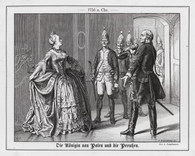 A Rainha da Polónia e os Prussianos de Wilhelm Camphausen