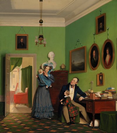 Família Waagepetersen de Wilhelm Ferdinand Bendz