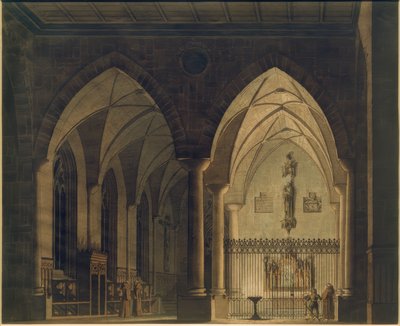 interior de igrejas góticas de Wilhelm Gail
