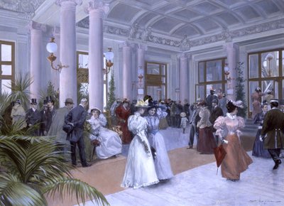 Das Vestibül des Kaiserbads (O Vestíbulo dos Banhos Imperiais) de Wilhelm Gause