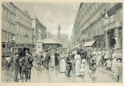 O Graben, praça central do centro de Viena ... de Wilhelm Gause