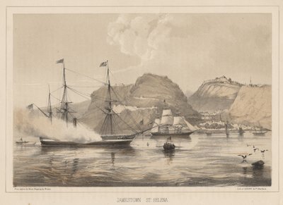 Jamestown, Santa Helena, 1855 de Wilhelm Joseph Heine