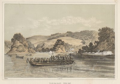 To-Ri-Ga-Sa-Ki, Baía de Yedo, 1855 de Wilhelm Joseph Heine