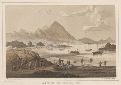 Vista de Hong Kong a partir de East Point, 1855 de Wilhelm Joseph Heine