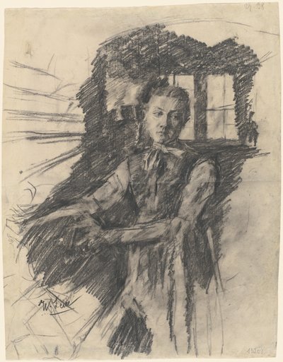 Malresl trabalhando na cozinha de Wilhelm Maria Hubertus Leibl
