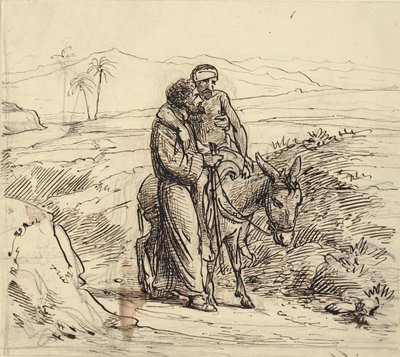 O Bom Samaritano acompanha os feridos de Wilhelm Marstrand