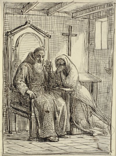 O confessor horrorizado de Wilhelm Marstrand