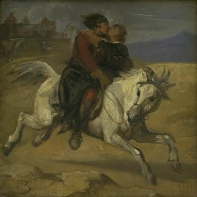 Uma cena de abdução de Wilhelm Marstrand