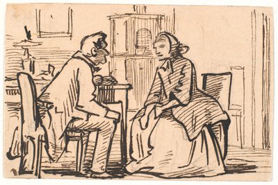 A visita da viúva de Wilhelm Marstrand
