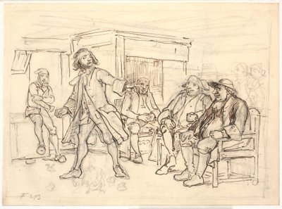 Erasmus Montanus debate com Per Degn de Wilhelm Marstrand