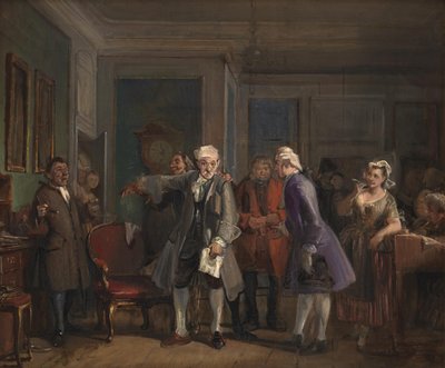 De "Den Stundesløse" de Ludvig Holberg, Ato I, cena 6 de Wilhelm Marstrand