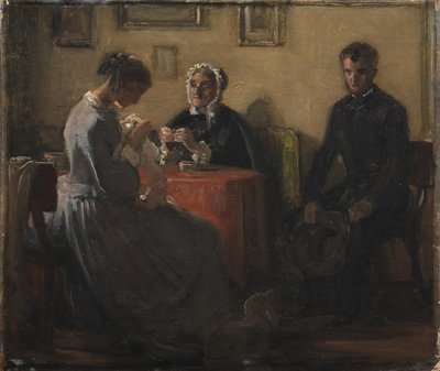 A visita do pretendente de Wilhelm Marstrand