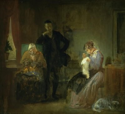 A visita do pretendente de Wilhelm Marstrand