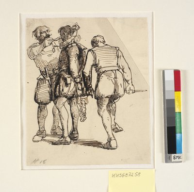 O grupo com Rosenkrantz t.h. no desenho acima (kksgb7257) de Wilhelm Marstrand