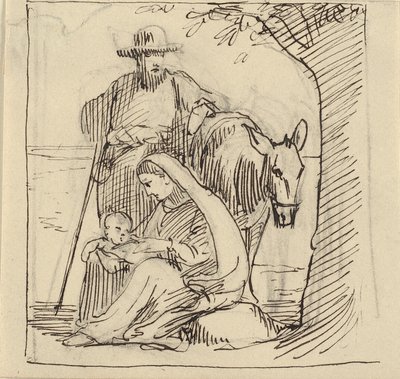 Descanse a caminho do Egito de Wilhelm Marstrand