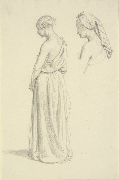 Estudos femininos de Wilhelm Marstrand
