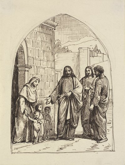 Deixe as criancinhas virem até mim de Wilhelm Marstrand