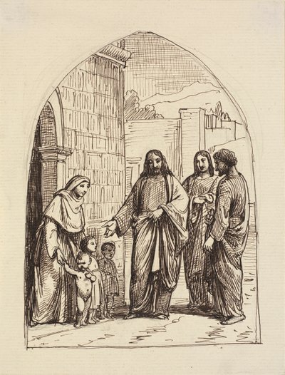 Deixe as criancinhas virem até mim de Wilhelm Marstrand