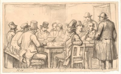Políticos em uma taverna de Wilhelm Marstrand