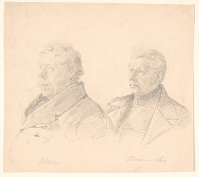 Retratos de dois cidadãos de Roskilde "Ehlers" e "Brünniche de Wilhelm Marstrand
