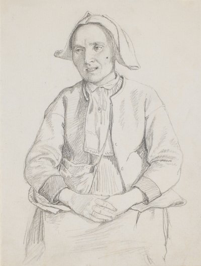 Mulher sueca sentada, peça de joelho de Wilhelm Marstrand