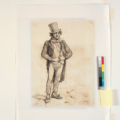 Estudo do sapateiro vestido a rigor de domingo sob outro aspeto de Wilhelm Marstrand