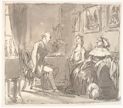 Visite com sua graça de Wilhelm Marstrand