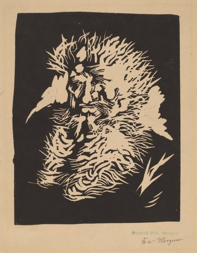 homem barbudo de Wilhelm Morgner