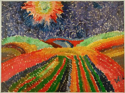 Caminho através dos campos de Wilhelm Morgner