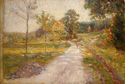 O Vale Antreff perto de Willingshausen (óleo sobre tela) de Wilhelm Thielmann