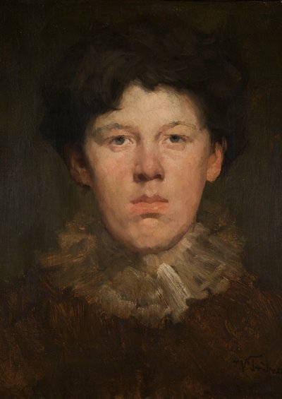 Rapaz com rufo de Wilhelm Trübner