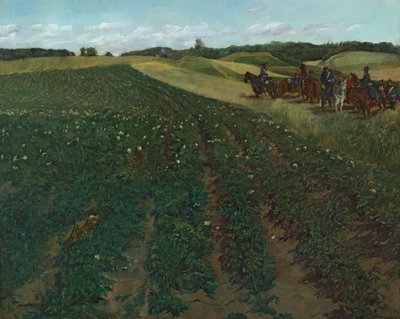 Campo de batata perto de Weßling na Baviera Superior de Wilhelm Trübner