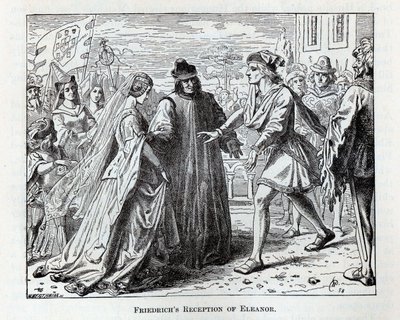 Recepção de Eleanor de Friedrich, 1882 de Wilhelm Werthmann