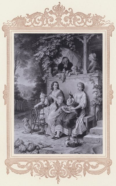 Friederike, Wahreit e Dichtung (litho) de Wilhelm von (after) Kaulbach