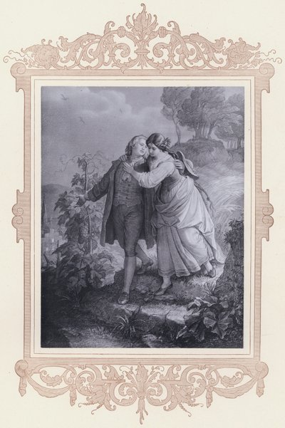 Hermann Und Dorothea (litho) de Wilhelm von (after) Kaulbach